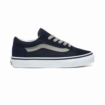 Detske Tenisky Vans Old Skool (4-8 years) Modre/Tmavo Siva VA12NXJFM